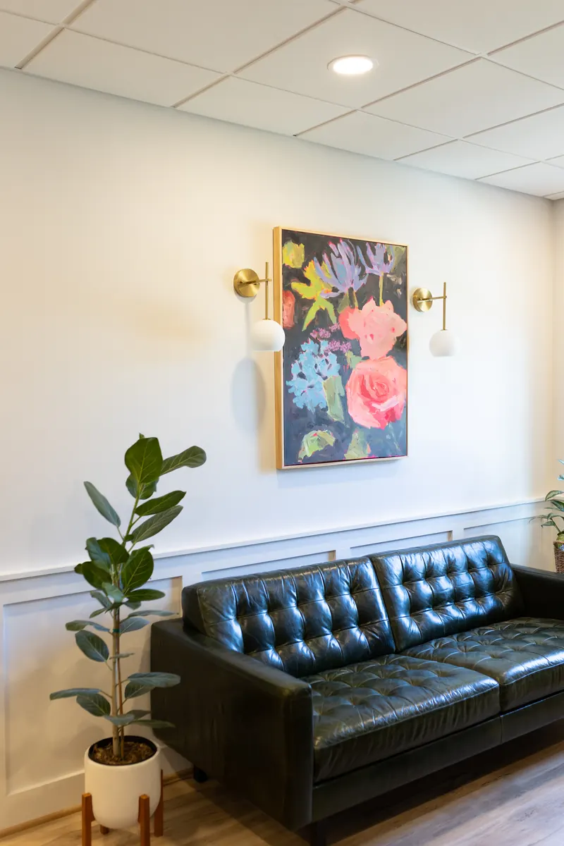 The reception area at the Rinehart Bryant Spotsylvania family law office